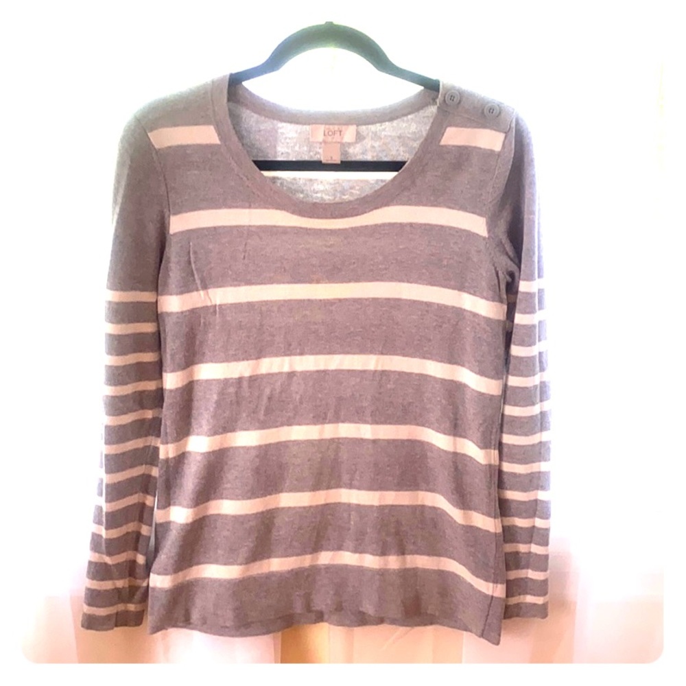 Ann Taylor Lost Striped Sweater